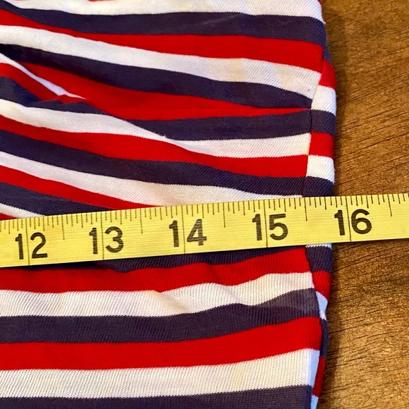 đź’ĄTOPSHOP Striped Knotted Cropped Topđź’Ą NWOT - Picture 8 of 8